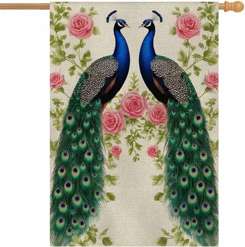 Miniatura 12 de AOYEGO Bandera vertical de bienvenida para casa de gato, arpillera de doble cara, gato negro con ojos amarillos, decoración de temporada al aire