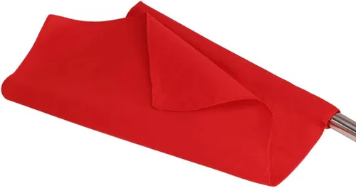 Miniatura 5 de Bandera de árbitro de acero inoxidable, bandera de mano de señal roja, mango de esponja, patrón de rendimiento de patrulla especial, bandera