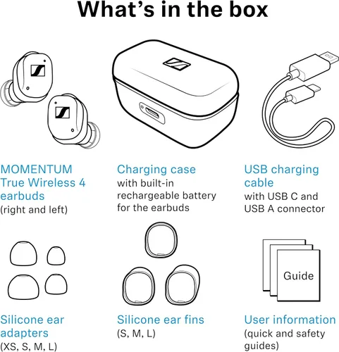 Miniatura 10 de Sennheiser Momentum True Wireless 4 Auriculares - Blanco Plata
