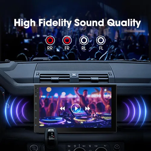 Miniatura 7 de Haudio Estéreo de auto de doble DIN de 7 pulgadas, radio táctil para automóvil con Apple Carplay inalámbrico y Android Auto, Mirror Link, Bluetooth