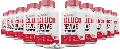 Miniatura 8 de Gluco Revive Extreme 1295MG Píldoras Glyco Support Fórmula avanzada Gluorevive Soporte de glucógeno formulado con cúrcuma berberina resveratrol ajo