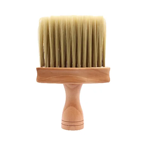Miniatura 4 de KALLORY 2 unids peluquero cuello plumero cepillo profesional de corte de pelo kit para peluquería uso en el hogar mango para quitar el polvo