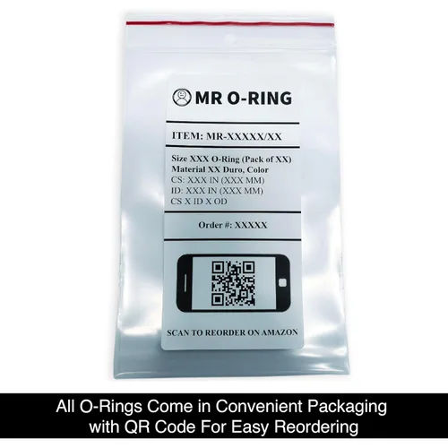 Miniatura 5 de Mr O-Ring 417 Junta tórica de silicona - Durómetro 70A, 3-1/2" ID, 4" OD, 1/4" CS, rojo (paquete de 1)