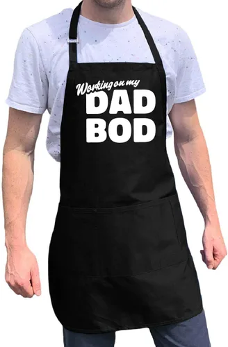 Miniatura 2 de ApronMen, Dad Bod - Delantal ajustable para barbacoa para hombre, talla única