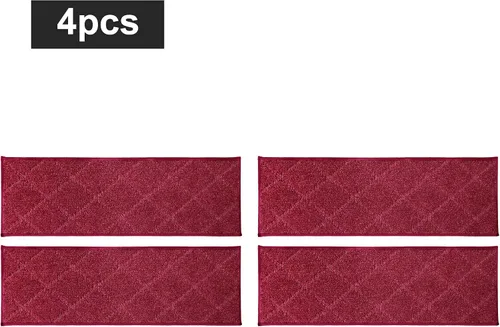 Miniatura 59 de COSY HOMEER - Alfombra antideslizante para escaleras, para interiores y escalones de madera, para niños y perros, 100 % poliéster, base de Beige