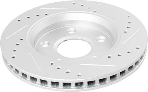 Miniatura 5 de TRQ Pastilla de freno metálica delantera y kit de rotor de rendimiento compatible con Chrysler Dodge VW
