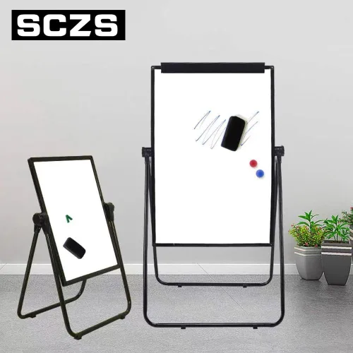 Miniatura 6 de Caballete de Pizarra Blanca de Oficina Portátil de Borrado en Seco con Soporte, Caballete de Rotafolio de Altura Ajustable 36x24 pulgadas, Perfecto