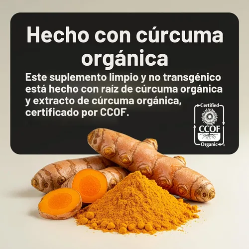 Miniatura 3 de NatureWise - Curcumina orgánica, CRMN750-90, 1