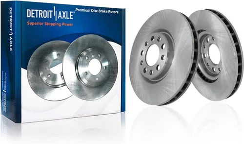 Miniatura 40 de Detroit Axle - Rotores de freno traseros para Volkswagen Beetle Jetta Golf SportWagen Audi A3 2010 2011 2012 2013 2014 2015 2016 2017 2018 2019