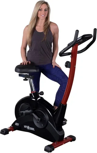 Miniatura 2 de Body-Solid (BFUB1R) La mejor bicicleta vertical de fitness con asiento ajustable y pantalla LED de resistencia magnética de 8 niveles para un fácil
