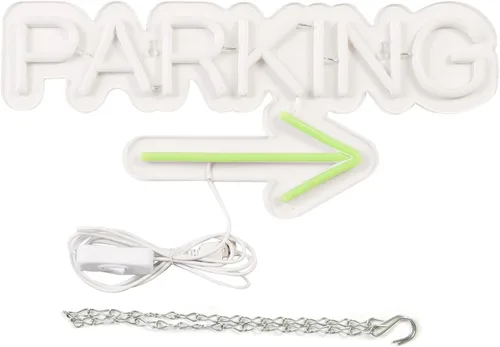 Miniatura 6 de Letreros de neón de estacionamiento para decoración de pared, luces de neón para dormitorio, letreros de negocios LED adecuados para estacionamiento