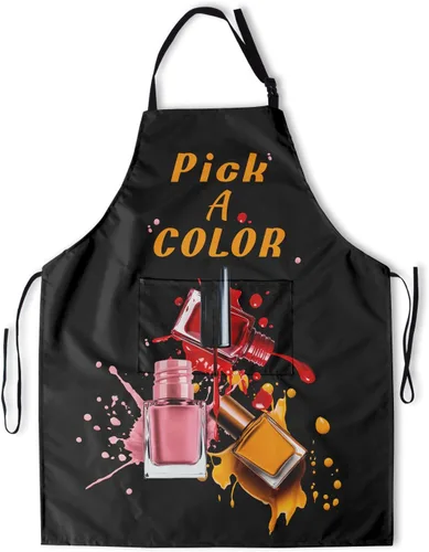 Miniatura 22 de Giwawa Delantal unisex para adultos, impermeable, resistente a las manchas, delantal de cocina con 2 bolsillos para BBQ, parrilla y pintura