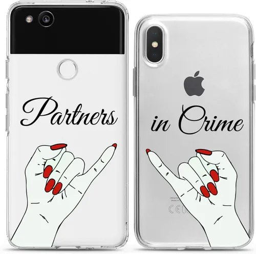 Miniatura 14 de Fundas a juego para parejas compatibles con Google Pixel 7 6a Pro 5 XL 5a 4a 5G 2 XL 3 XL 3a XL 4 regalo transparente lindo dinosaurio divertido