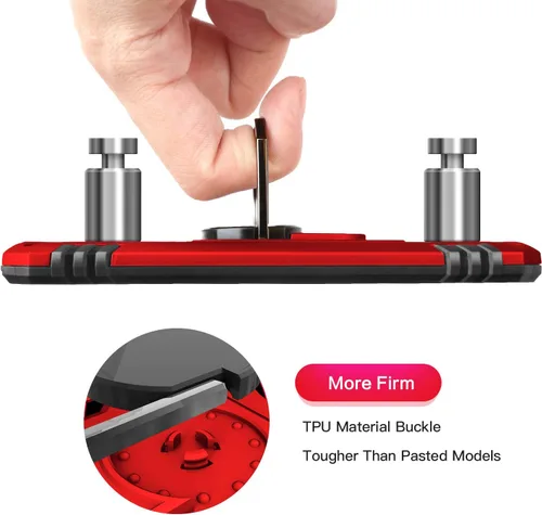 Miniatura 8 de IDweel Funda para iPod Touch 7, para iPod Touch 6 con soporte para automóvil, funda protectora híbrida resistente a prueba de golpes con soporte