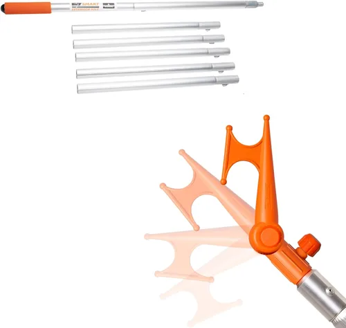 Miniatura 11 de EZ SMART Práctico gancho, gancho multiusos, codo ajustable, atornillado al poste de extensión de rosca estándar para colgar comederos de pájaros