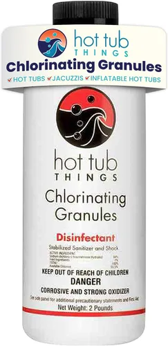 Miniatura 11 de Hot Tub Things Gránulos de cloro para bañera de hidromasaje y spa, concentrado de cloración de disolución rápida, desinfectante y oxidante