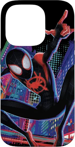 Miniatura 17 de Funda para iPhone 13 Pro Max Marvel Spider-Man Into the Spider-Verse Miles Morales City