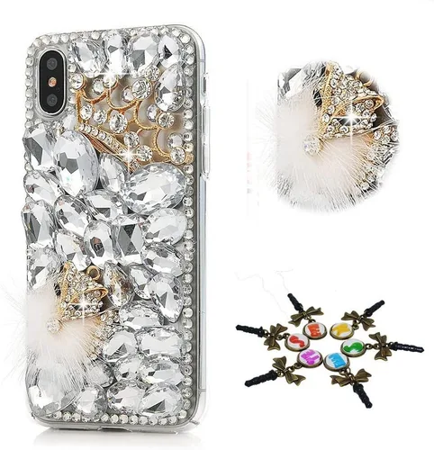 Miniatura 12 de Sparkle - Funda compatible con Samsung Galaxy Z Flip 2 5G, elegante funda con diseño de diamantes de imitación de cristal y diamantes de imitación