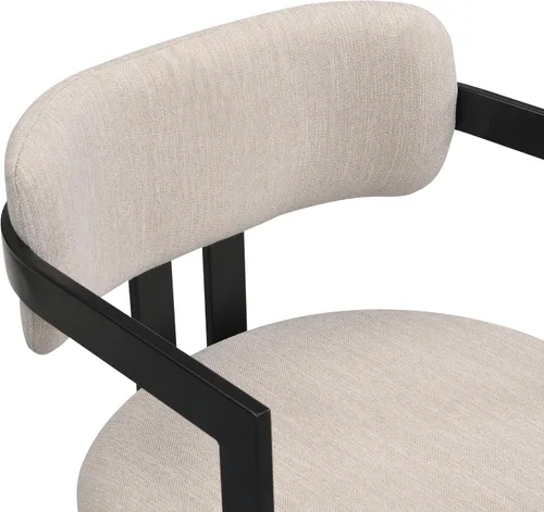 Miniatura 11 de Christopher Knight Home Auber - Juego de 2 sillas de comedor tapizadas modernas, juego de sillón de comedor tapizado de tela con marco de metal