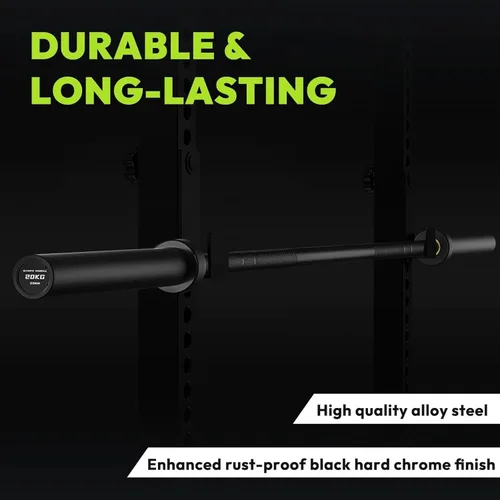 Miniatura 8 de HANDBODE Olympic High-Bounce Bumper Plates Bench Press Barbell Weights Set 2 - Inch, 10-55 lb Rubber Weight Sets for Home Gym, Strength Training