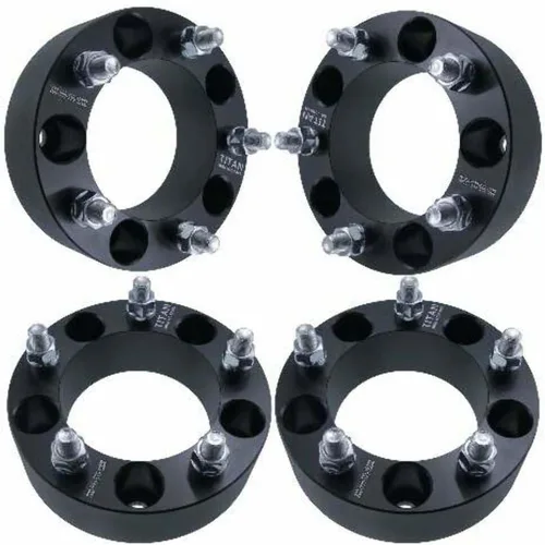 Miniatura 7 de Espaciadores de rueda de 2 pulgadas, 5 x 5.5 pulgadas, se adapta a Dodge 1500 Ford se adapta a F-100 Bronco, compatible con Jeep CJ de 2 pulgadas, 5