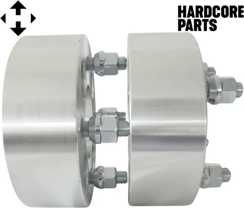 Miniatura 3 de 4x4 EZ GO EZGO Club tacos espaciadores de rueda para Carrito de golf 1/2x20 - SmartPartsCo., plateado (2 QTY Silver)