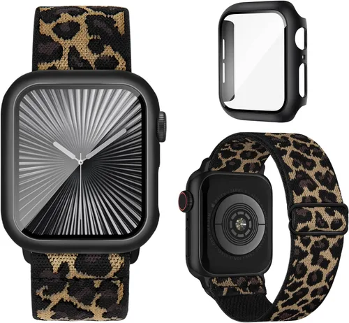 Miniatura 11 de Bandas elásticas compatibles para correa y carcasa de Apple Watch de 40mm 44mm 41mm 45mm 42mm 46mm, correas deportivas de nailon Solo Loop