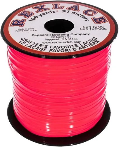 Miniatura 15 de Craft County Rexlace Plastic Craft Lace - Encaje para manualidades, 3/32 pulgadas (verde manzana)