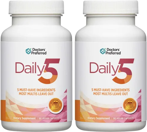 Miniatura 8 de DOCTORS' PREFERRED Daily5 Multivitamínico para mujeres y hombres, ingredientes clínicamente validados, corazón, articulaciones, circulación, 90
