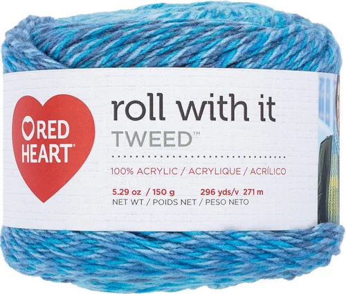 Miniatura 27 de Red Heart Roll with It Sparkle - Hilo de amatista – Paquete de 3 unidades de 5.29 oz/5.3 onzas, mezcla acrílica, 4 medianos (peinado), 561 yardas