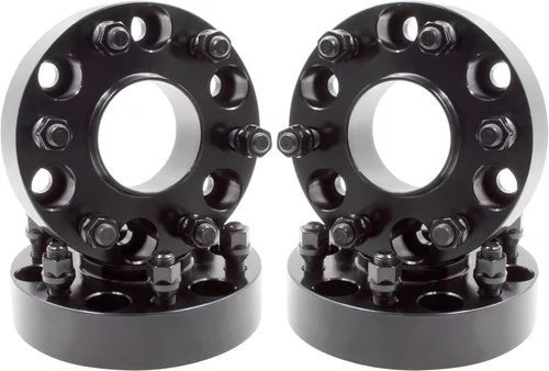 Wheel Accessories Parts 4 adaptadores de espaciadores de rueda centrados en buje de 6 x 5.5, 0.236 x 5.500 in, 1.25 pulgadas de grosor, 3.063 in,