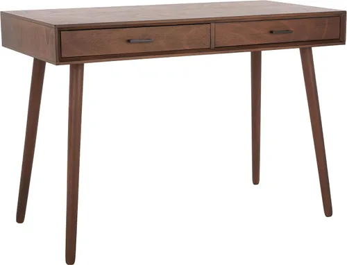 Miniatura 9 de SAFAVIEH Home Collection O'Dwyer Mid-Century - Escritorio retro negro con 2 cajones