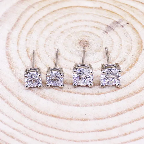 Miniatura 9 de Aretes de plata de ley 925 con circonita cúbica para mujeres y hombres, aretes de perlas cultivadas de agua dulce naturales, hipoalergénicos