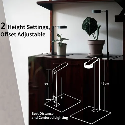 Miniatura 8 de ONF Mist O Shelf - Luz magnética LED colorida para promover el crecimiento de plantas de interior, puerto tipo C adaptable para decoración