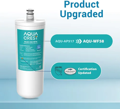 Miniatura 2 de AQUA CREST AP517 Filtro de agua para debajo del fregadero, repuesto para Aqua-Pure® AP517, AP51711, AP510, AP517EA, certificado NSF/ANSI 42, 2000