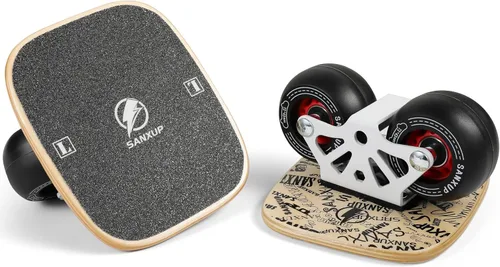 Miniatura 9 de FreeSkates - Patines portátiles con plataforma de aleación de aluminio antideslizante, patineta dividida con ruedas de poliuretano, rodamientos