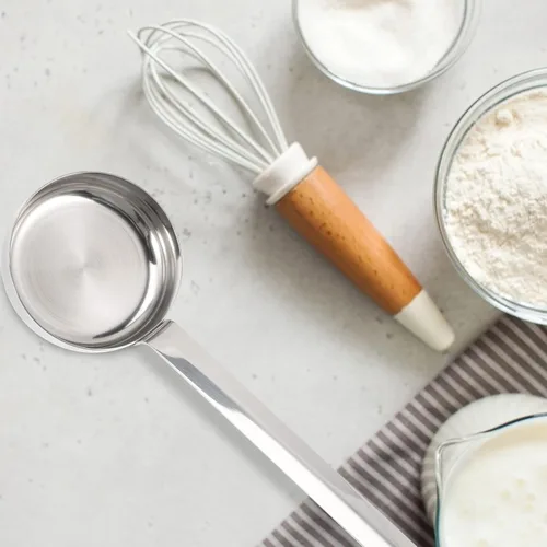 Miniatura 9 de Cucharones con gancho para cucharas y cucharones, cucharón para sopa, cuchara para el hogar, medición de pizza con acero inoxidable para hornear
