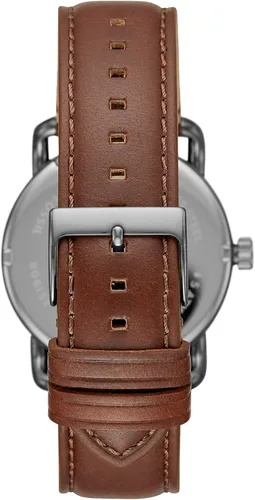 Miniatura 3 de Fossil Copeland - Reloj de cuarzo de acero inoxidable con correa de piel para hombre.