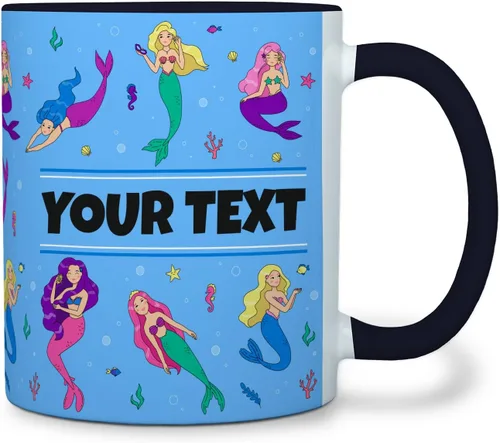 Miniatura 37 de Taza personalizada para niños – Mariposas – Nombre/texto personalizado, chocolate caliente de cerámica, cacao/taza de café para niñas, regalo