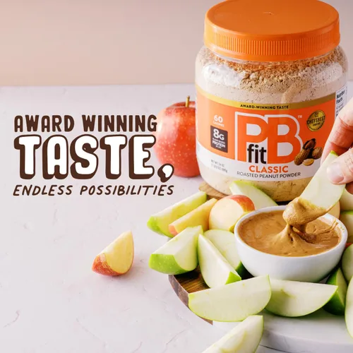 Miniatura 5 de PBfit 24 onzas de mantequilla de maní clásica en polvo, mantequilla de maní en polvo para untar de maní tostado real, 8g de proteína 8% DV, sin