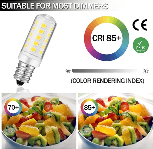 Miniatura 2 de Espejo de aumento iluminado de doble cara, bombilla de repuesto para espejo de maquillaje o aumento iluminado de doble cara, blanco cálido 3K
