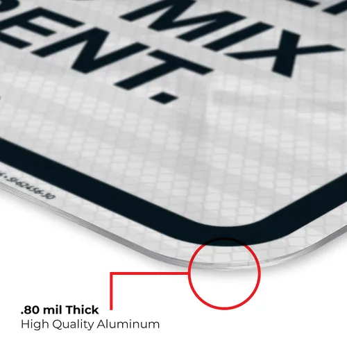 Miniatura 6 de Think When Refueling Equipment to Use Proper Fuel Gas Diesel and Mix Sign, 24x30 Inches, 3M EGP Reflective .080 Aluminum, Fade Resistant, Made in USA
