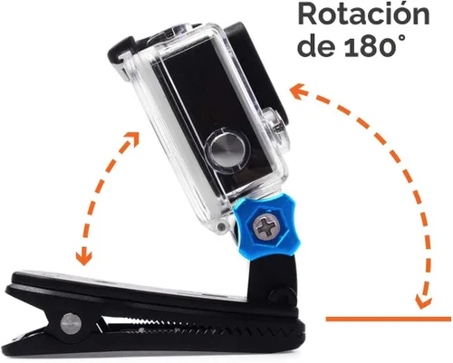 Miniatura 9 de MiPremium Correa de Clip de Montaje para Mochila para GoPro Hero 13 12 11 10 9 8 7 6 5 4 3+ Session Black Silver XIAOYI 4K SJCAM Yi Cámara de Acción