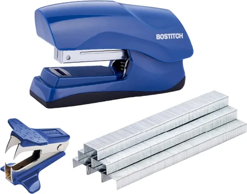 Bostitch Office - Engrapadora de servicio pesado de 40 hojas con 1250 grapas y removedor de grapas, tamaño de engrapadora pequeña, cabe en la palma