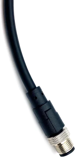Miniatura 8 de M12 Cable conector macho de 12 pines, un código de cable de moldeo recto Sensor de aviación masculino Cable eléctrico de PVC Cable moldeado