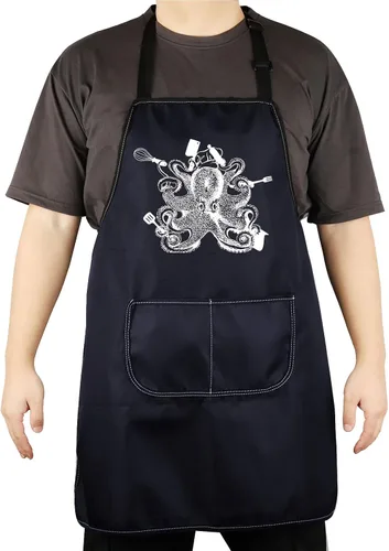 CENWA Delantales de chef de pulpo, regalo divertido para cocinero, regalo de cocinero, regalo de carnicero