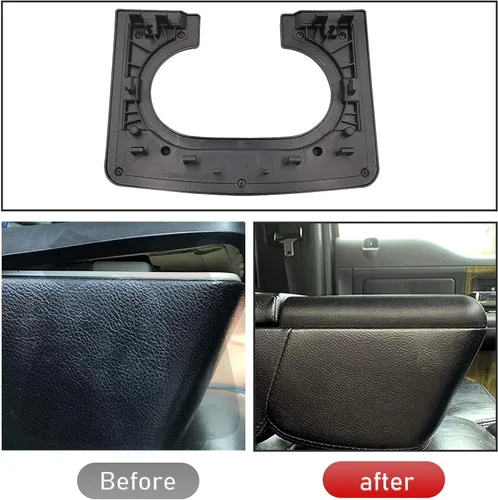 Miniatura 2 de Jaronx Compatible con Ford F150 - Repuesto de almohadilla para portavasos 2004-2014, asiento de banco, consola central, portavasos de repuesto Negro