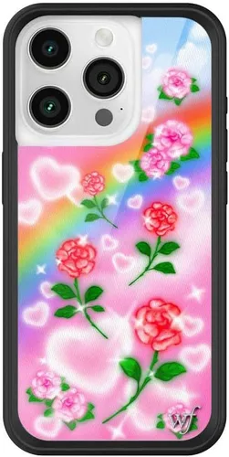 Miniatura 14 de Wildflower - Fundas compatibles con Apple iPhone 15 Pro Protector de goma negro, certificado de prueba de caída de 4 pies, propiedad de mujeres