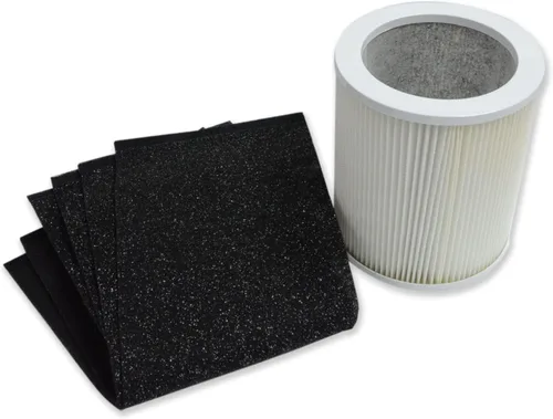 PUREBURG H-HF450-VP - Filtro de repuesto compatible con el purificador de aire de torre cilíndrica Hunter HP450 HP450UV, H13 HEPA + 4 compuestos