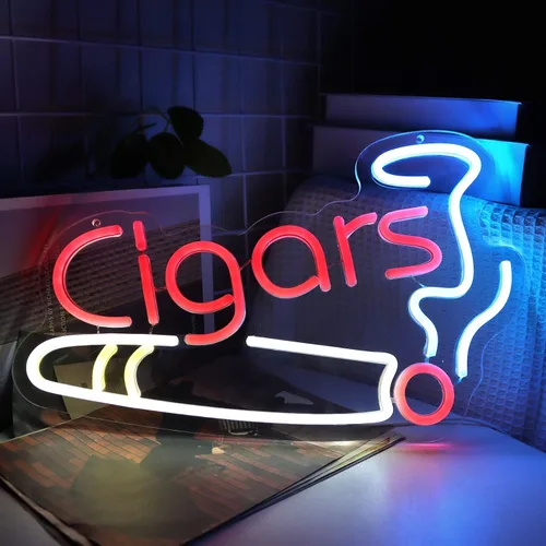Miniatura 17 de Smoke Shop - Letrero de neón para publicidad de tienda de negocios, luz de cueva de hombre, decoración de bar o garaje, luz de vibraciones para pub